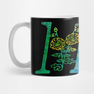 Letter of alphabet M Mug